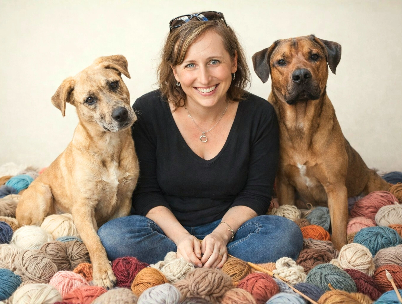 Kathrin mit Emma und Muki