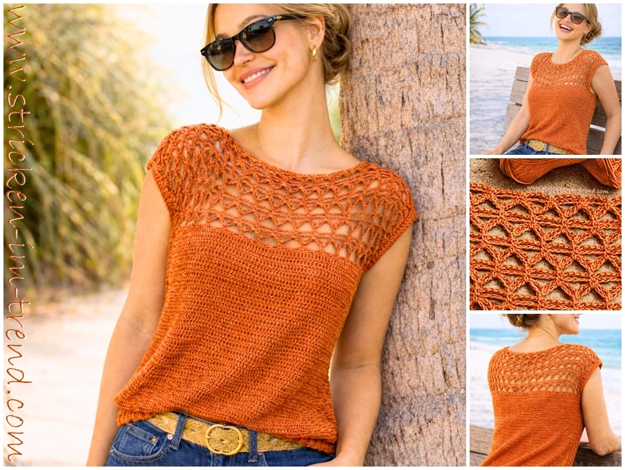 Crochet Summer Top MonteNegro #3 by stricken-im-trend.com