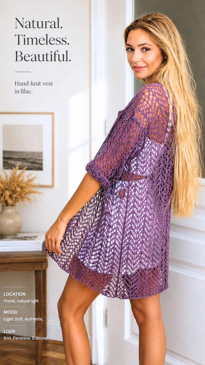 Sommerweste stricken – leicht & luftig