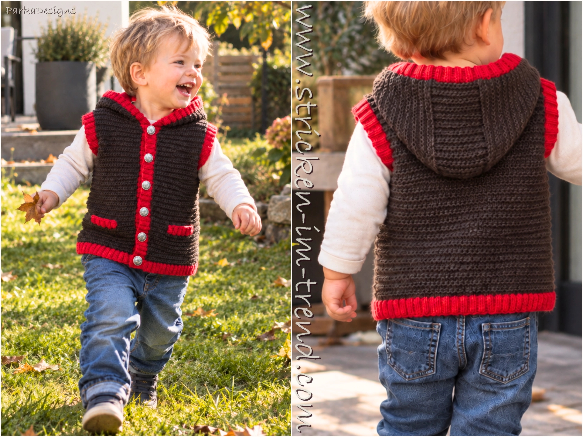 BabyAlpenChic Kapuzenweste für Buben