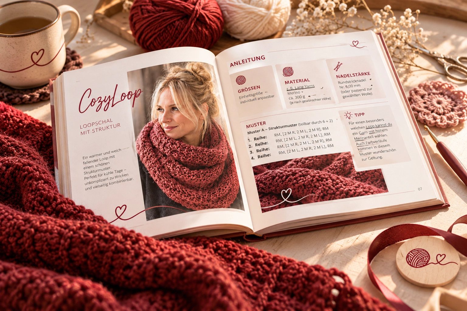 ParkaDesigns Strick- und Häkelbücher – CozyLoop-Stil