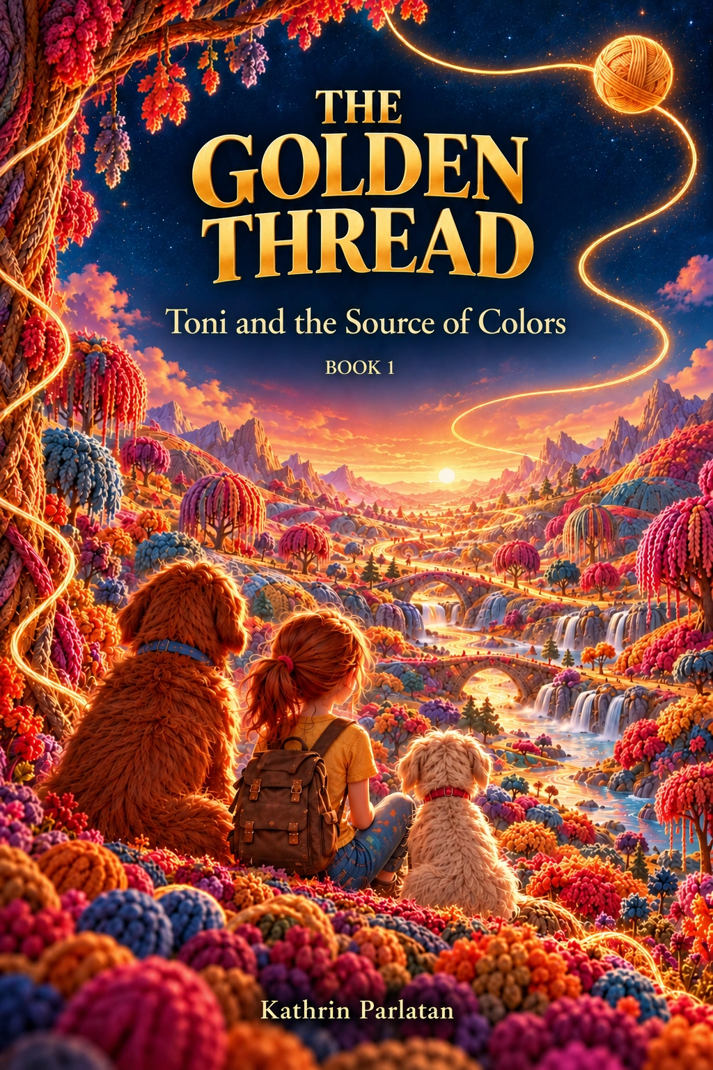 The Golden Thread – Book 1 cover illustration (English edition)