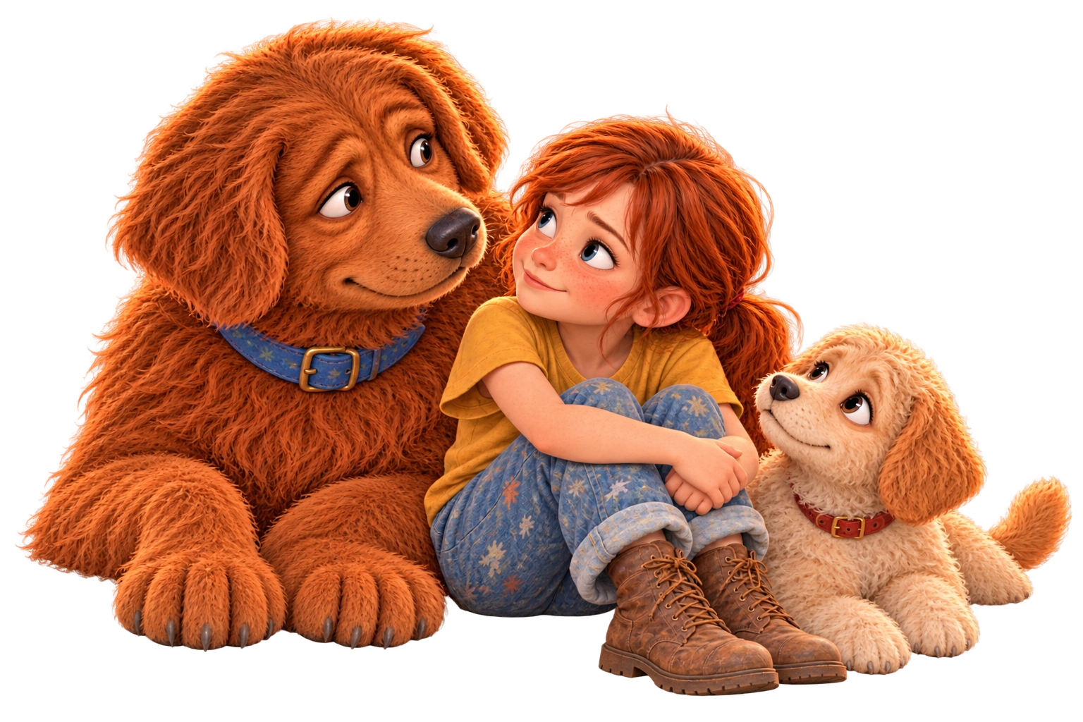 Toni mit Muki und Emma