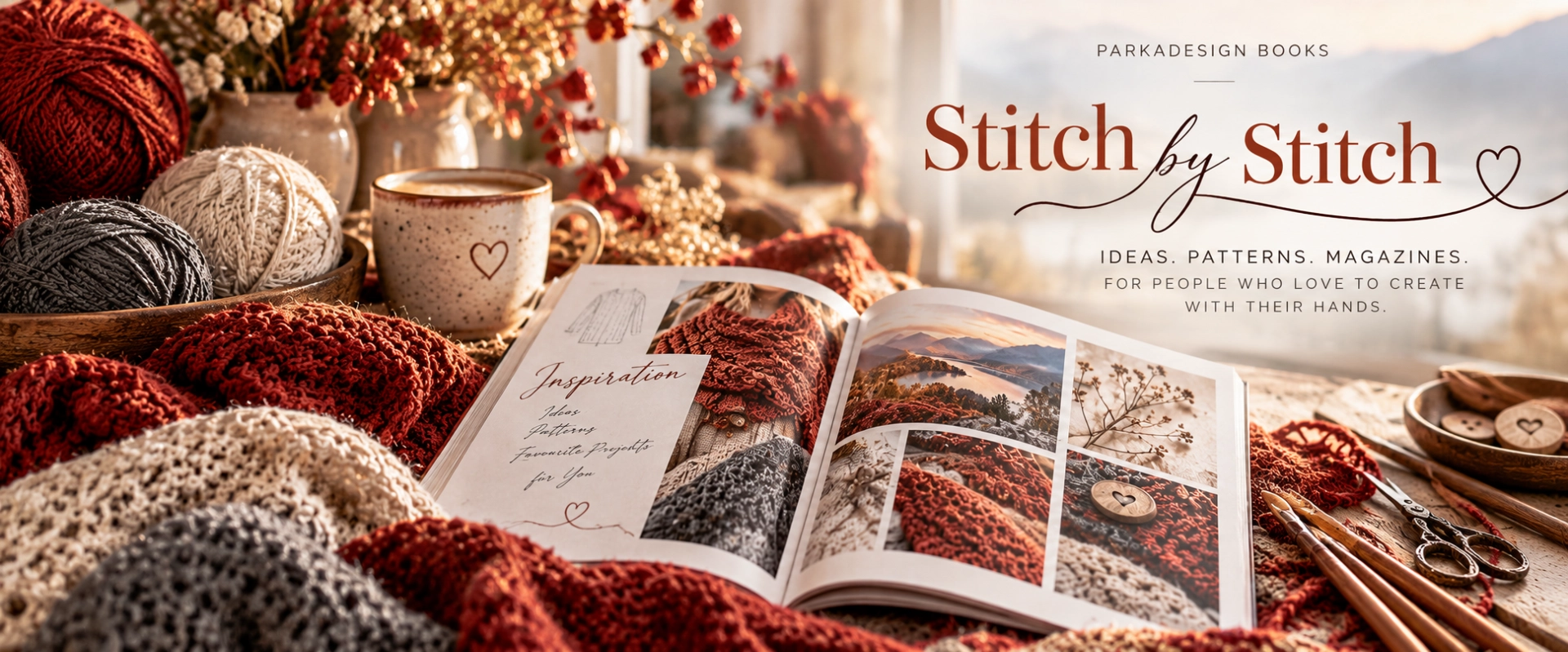 Stitch by Stitch – ParkaDesign Books: knitting and crochet magazines in development